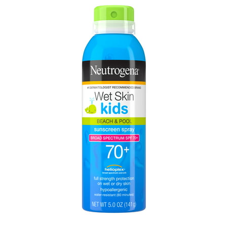 Neutrogena Kids Water-Resistant Sunscreen Spray SPF 70, Oil-Free, 5