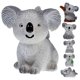 thumbnail image 4 of 6pcs Miniature Koala Figurines DIY Resin Koala Miniature Koala Statues Miniature Ornaments, 4 of 4