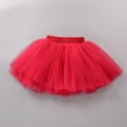 thumbnail image 2 of adviicd Toddler Skirt Toddler Girls Layered Tutu Skirt Sparkling Sequin Tulle Dance Skirts (RD1,12-18 Months), 2 of 3