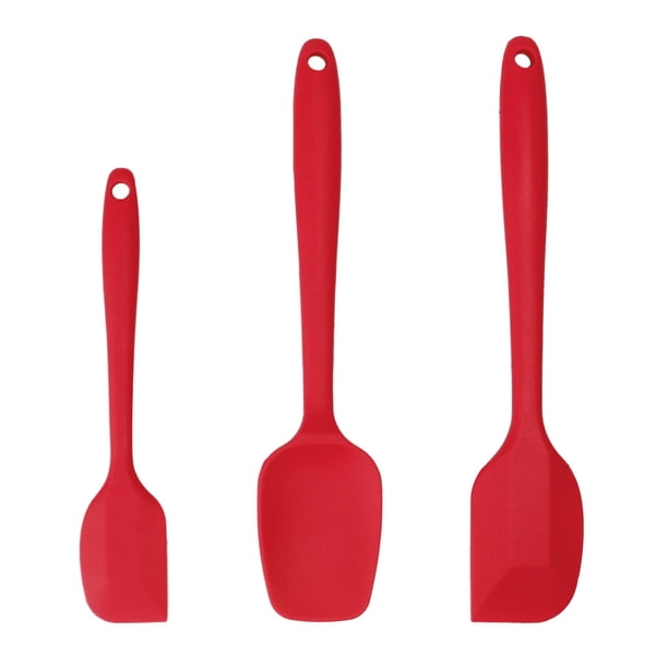 Juego de Espátulas de Silicona Unique Bargains Rojo 3uds