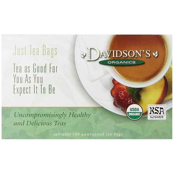 Davidsons Tea Lemon Ginseng Green, 100Count Tea Bags