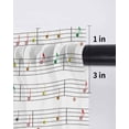 thumbnail image 6 of Music Notes,Tier Curtains 36 Inch Length,Sheer Curtains for Bedroom Living Room Window Modern Abstract Minimalistic Geometric Stripes Small Half Window Kitchen Curtains & Drapes 27.5"x36" 2 Panels, 6 of 6