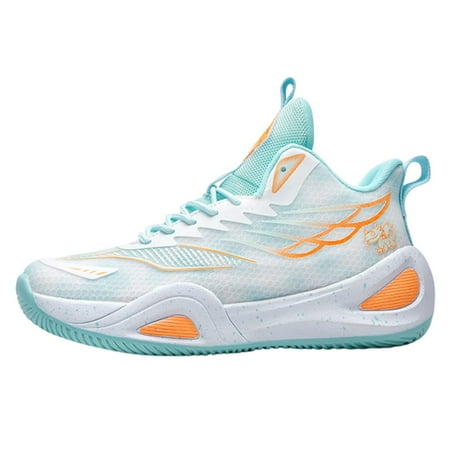

eczipvz Womens Basketball Shoes for Men High Top Breathable Non Slip Unisex Adult Youth Outdoor Sneakers Fashion Running Shoes (Green 6.5)