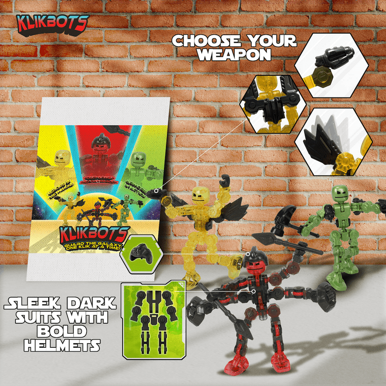 ZING, Klikbot 'Limited Edition' Galaxy 3 Pack, Ice + Maze +