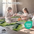 thumbnail image 4 of ODIKA 4'x6' Machine Washable Non-Slip Area Rug, Sturdy Binding for Seams High Traffic Rug, Green, 104135, 4 of 7