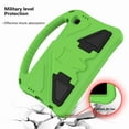thumbnail image 4 of Cowithday Kids Case for Samsung Galaxy Tab A7 Lite 8.7 Inch 2021 Model (SM-T220/T225/T227) with Kickstand Handle Lightweight Soft EVA Foam Shockproof Cover Heavy Duty Rugged Protective Shell, Green, 4 of 7
