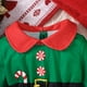 thumbnail image 4 of Disfraz de elfo navideño para bebés y niños pequeños, ropa navideña, mono con gorro de Papá Noel, atuendo navideño para niñas, atuendos a juego para hermanos, para bebés, niños y niñas de 6 a 12 meses, 4 of 8