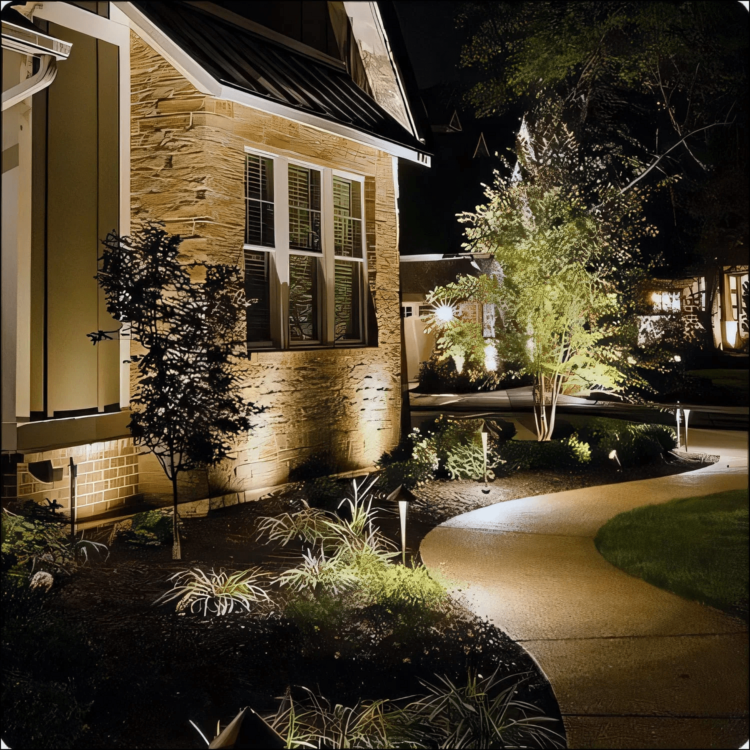 8 Pack Low Voltage Landscape Lighting, AC/DC 12-24V, Waterproof Aluminum, Outdoor LED Pathway Lights, Cool White