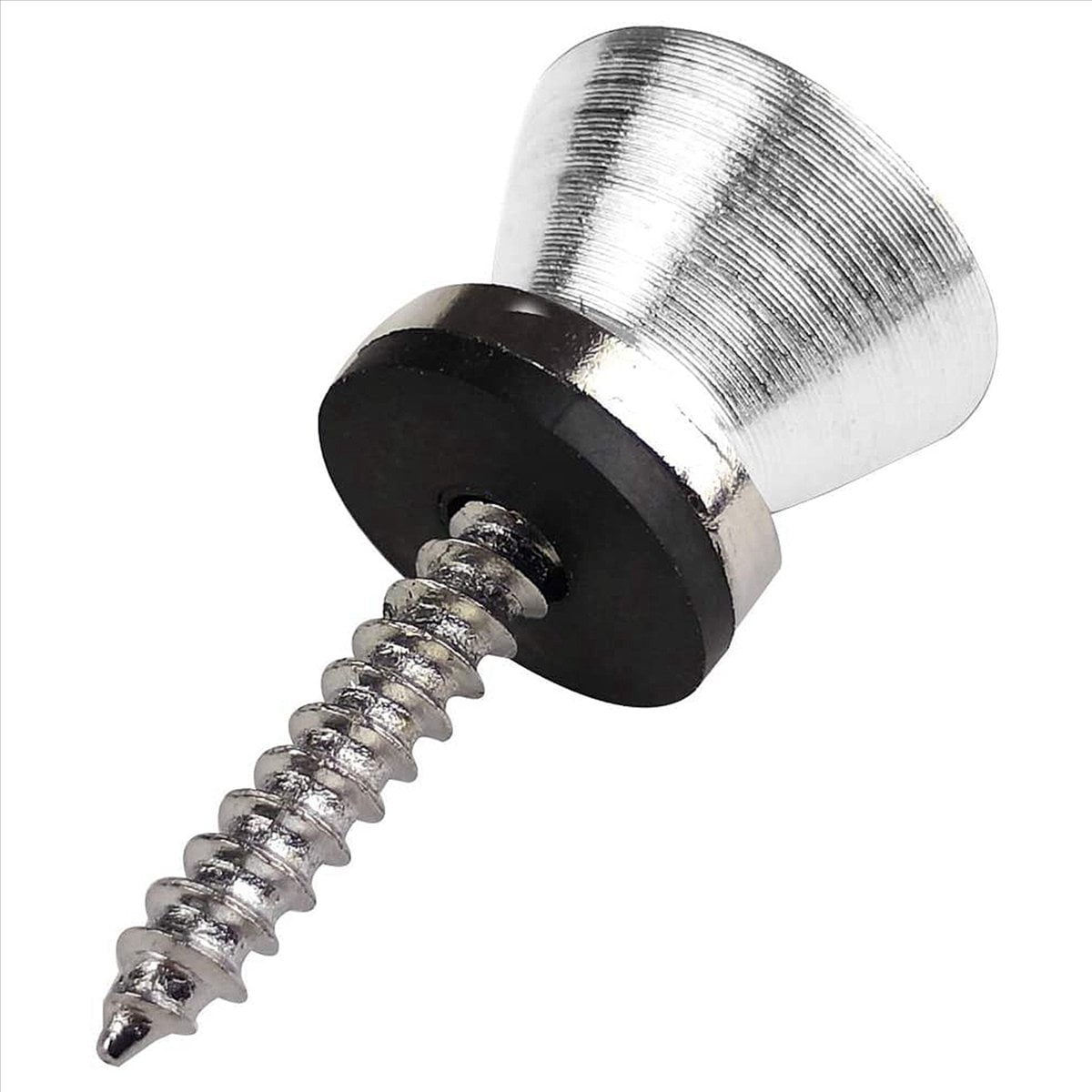 100Pcs Metal Strap Buttons End Pins with Mounting Screws for Electric Acoustic Guitar, ,Ukulele