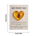 thumbnail image 2 of TIELUTT Pockets Mini Acrylic Hug with Encouragement Card Cute Heart for Blank Greeting Cards And Envelopes 4x6 Assortment Greeting Container Mixed Greeting Cards Thank You Cards And Stickers Small Bus, 2 of 2