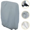 thumbnail image 2 of Funda para silla plegable de exterior, impermeable, resistente al polvo, para muebles de jardín, color gris, L 71 x H 110 cm, 2 of 5