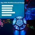 thumbnail image 4 of Infinity Dodecahedron Gaming Light, Cool RGBW Led Desk Table Lamp Light for Bedroom Gaming Room Decor, Unique Colorful Mood Changing Ambient Night Lighting lamp Adult Men Birthday Gift, 4 of 9