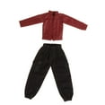 thumbnail image 2 of Figura femenina a escala 1/12, ropa para muñeca, chaqueta y pantalones en miniatura, ropa de moda resistente hecha a mano para figuras femeninas de 6, 2 of 9