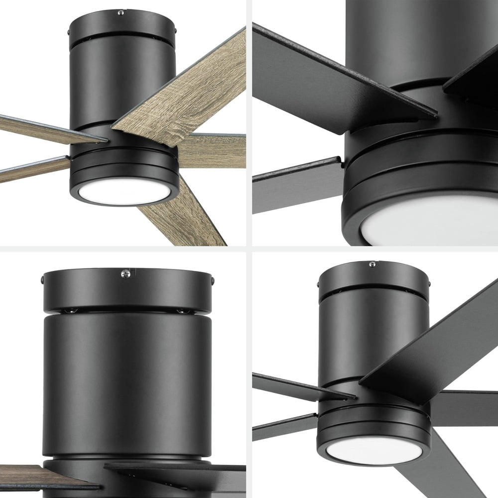 Honeywell Graceshire 52” Ceiling Fan with LED Light and Remote, Matte Black