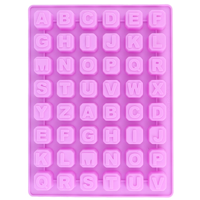 48‑Grid Mold Tray Alphabet Baking Mould for Chocolate Candies Cookies Ice Cubes Making