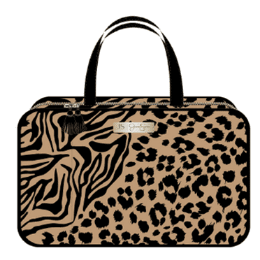 Conair x Jessica Simpson Animal Print Dump in Weekender Bag