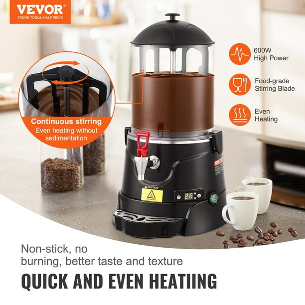 VEVOR Hot Chocolate Dispenser 2.6 Gal / 10 L Hot Chocolate Machine