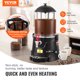 thumbnail image 2 of VEVOR Dispensador de chocolate caliente 2,6 gal / 10 l Máquina de chocolate caliente para bebidas calientes, 2 of 9