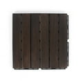 thumbnail image 3 of 3rd Street Inn Acacia Wood Deck Tiles - Ebony Finish - Straight - 10 Pack, 3 of 5