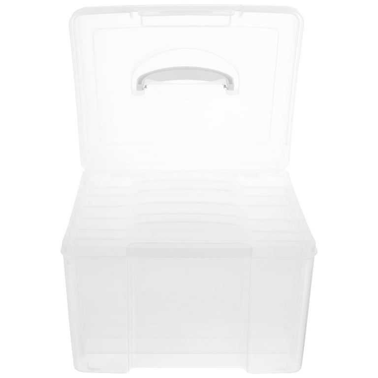 Lifewit Photo Storage Box 4 x 6 Photo Case, 18 Inner Photo Keeper, Clear,  Plastic Organizer Craft,Suitable for all ages 