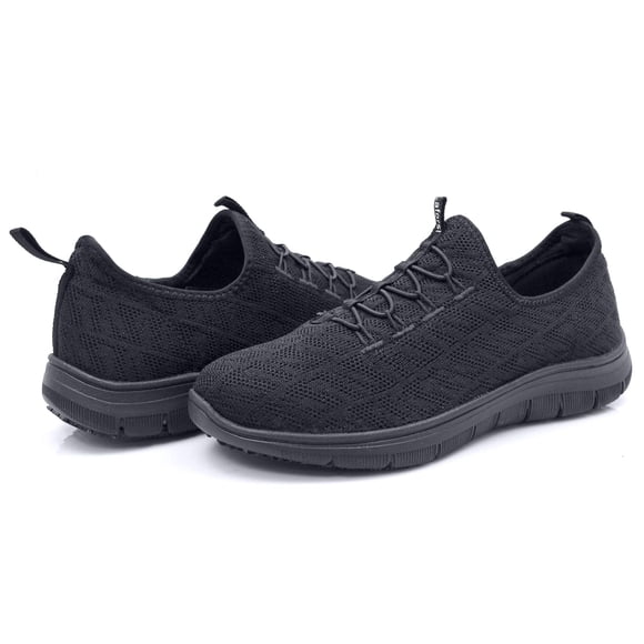 Laforst Jewel 3155 Espadrilles à Lacets en Maille Synthétique pour Femmes, Antidérapantes, Noires 8