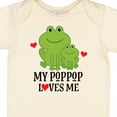 thumbnail image 4 of Inktastic My PopPop Loves Me Grandson Frog Boys Baby Bodysuit, 4 of 5