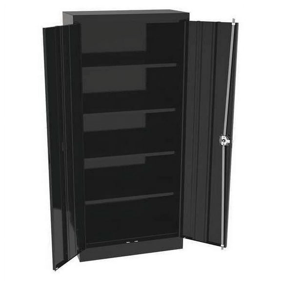 Tennsco Storage Cabinet,66"x30"x15",Black,4Shlv 6615BK