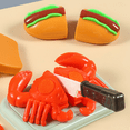 thumbnail image 3 of Bobby.Duck Play Food Set for Kids, Pretend Play Kitchen Food Toys, 76PCS Burger Pizza Fries Fast Food Toy Set, Kitchen Accessories & Cooking Role Play Toys for Toddlers Boys Girls Ages 3-8, 3 of 10
