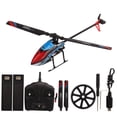 thumbnail image 1 of Helicóptero RC de 2,4 GHz, 4 canales, 6 ejes, giroscopio, retención de altitud, juguete de avión de control remoto para WLtoys K200, baterías duales, 1 of 14