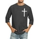 thumbnail image 1 of Camisas de Manga Larga para Hombres Imprimir Casual Cuello Redondo Blusa de Manga Corta, Camisas de Lino para Hombres, 1 of 3