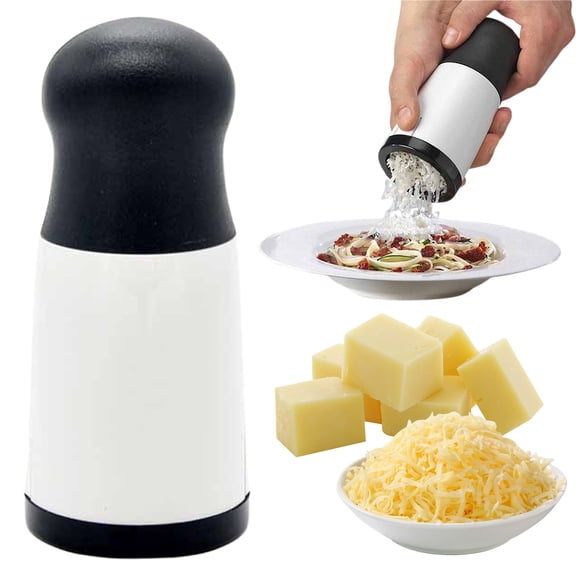 Stainless Steel Handheld Cheese Grater – Ergonomic Manual Shaver for Soft & Hard Cheeses, Vegetables & Butter | Multi-Functional Kitchen Tool for Pasta, Pizza, Salad