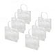 thumbnail image 5 of 30 bolsas de regalo de plástico PVC transparente con asas, reutilizables, para compras, negocios, boutiques, bodas, fiestas de cumpleaños, etc., 5 of 14