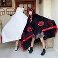 thumbnail image 3 of Anime Wearable Blanket Hoodie for Adults Cute Halloween Devil Bat Hooded Blanket Oversized Soft Sherpa Hoodie Women Throw Cloak Wrap with Demon Wings for Women Men Child Student, Free Size,C, 3 of 8