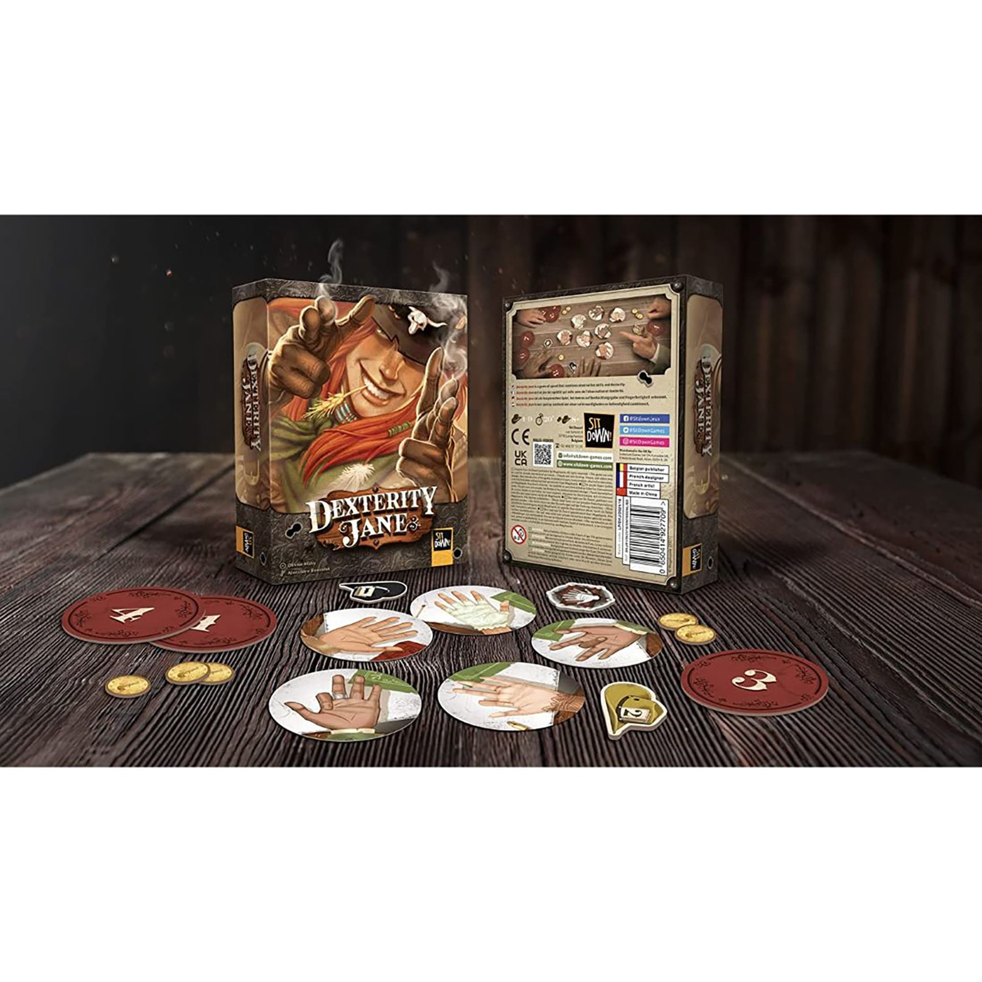 Dexterity Jane - Puzzle & Dexterity Family Game, Sit Down!, Ages 8+, 2-9 Players, 20 Min
