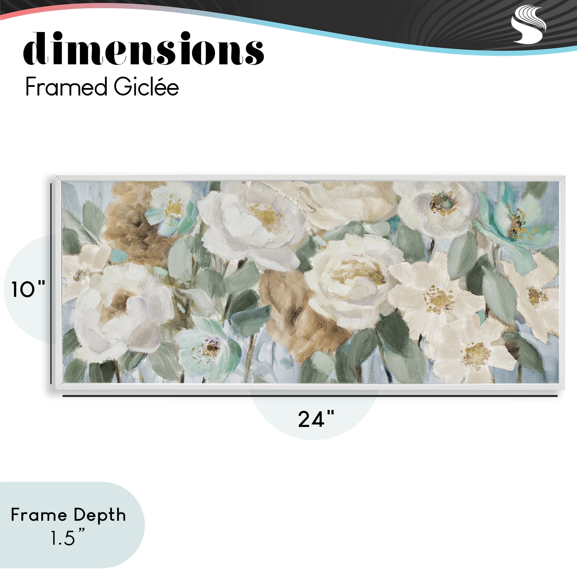 Stupell Industries Promise of Giverny White Framed Giclee Art, design by Lanie Loreth