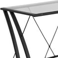 thumbnail image 6 of BlackArc Gaming Desk with Clear Glass Top and Black Powder Coated Metal Frame - L-Shaped 79" Diagonal Width - 8mm Tempered Glass, 6 of 10