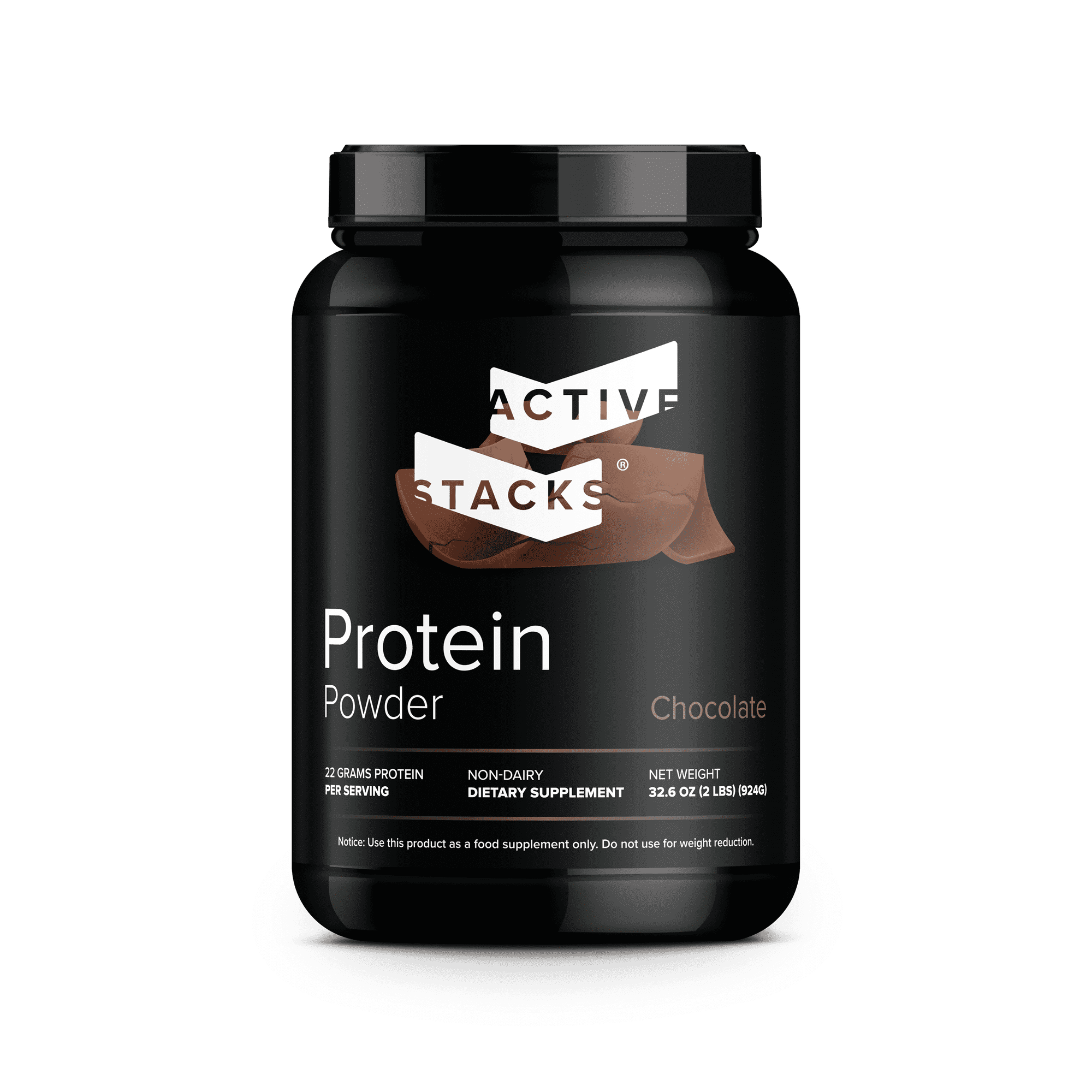Active Stacks Chocolate Beef Protein Powder, 2 lb - Dairy Free, Paleo & Keto