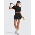 thumbnail image 3 of Shorts CRZ YOGA con Falda Superpuesta y Cintura Alta Negro XS, 3 of 6