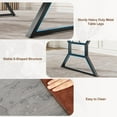 thumbnail image 6 of Yeshouse Large Rectangular Kitchen Table with Sturdy Metal Legs, 6 of 7