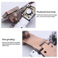 thumbnail image 3 of Eigraketly Cerradura de puerta de armario, pestillo de cajón de seguridad de Metal, armario, cerradura de armario, reemplazo de oficina para Herramientas y ferretería Bronce 4 pulgadas, 3 of 6