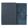 thumbnail image 7 of For I Know The Plans - Jeremiah 29:11 Navy Classic Full Grain Leather Writing Journal/Notebook Wrap Closure, 400 Lined Pages w/Inspirational Scripture, 6 x 8.5 Inches, 7 of 7