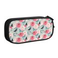 thumbnail image 2 of Vsdgher Roses and Butterflies Print Large Capacity Pencil Case Pouch with Zipper, Portable Aesthetic Big Capacity Pencil Cases Pen Office Travel Stationery Bag, 2 of 8