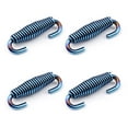thumbnail image 1 of Moto Exhaust Pipe Muffler Tip Silencer Stainless Steel Spring 4PCS Blue, 1 of 6