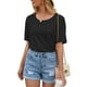 thumbnail image 5 of Camiseta de mujer de manga corta con cuello redondo Sexy Hollow Summer Top suelto, negro, XL Monstrate AP001234-16, 5 of 7