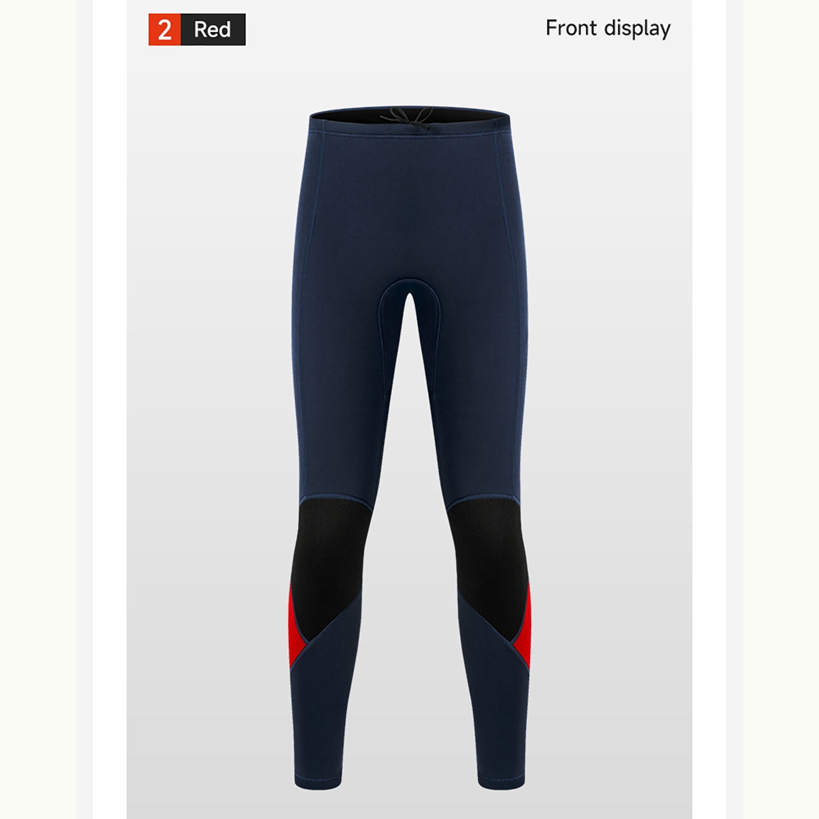 Swim Trunks for Men Drawstring Elastic Waist Thermal Wetsuits Mens Casual Color Block Stretchy Slim Compression Diving Surfing Swimming Pants