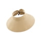thumbnail image 5 of Sombrero de playa para mujer con visera enrollable ajustable de ala ancha plegable con gorra con laz Meterk  Beige, 5 of 7