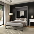 thumbnail image 5 of Pemberly Row 59W Transitional Wood / Metal Full Wall Bed in Bark Gray, 5 of 11