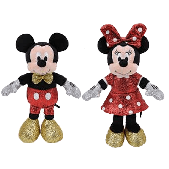 Minnie and Mickie Mouse  TY Brand 15cm 