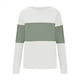 thumbnail image 2 of Blusa de Punto con Cuello Redondo y Mangas Largas para Mujer, Estilo Informal, con Patchwork y Cuello Redondo. XXL, 2 of 5