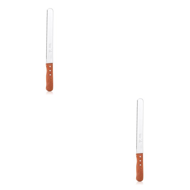 Matsuzay Rebanador de pan Herramienta para rebanar de sierra con mango de Espátula para fiesta de boda Gadget de decoración Suministros Type1 NO1 Matsuzay CBP216963